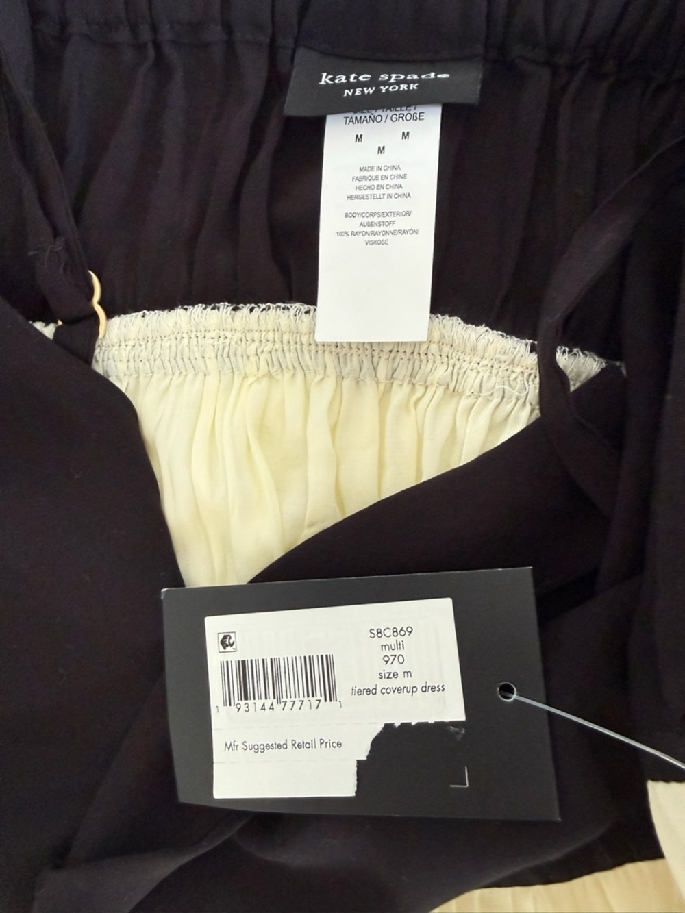Kate Spade NWT Colorblock Midi Dress M Bow Back Resort Cruise Vacation Summer - Picture 6 of 15